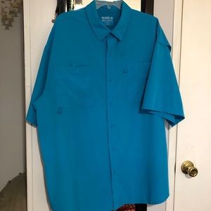 REEL Legends Shadester XXL Outfitters Shirt Aqua